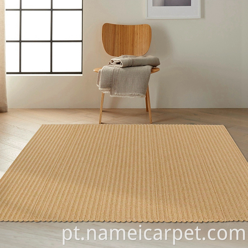 Jute Hemp Braided Wovencarpet Area Rug Floor Mats